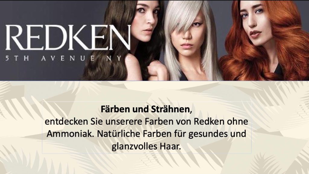 3 Frauen mit gefärbtes Haar und Straehnen von Redken